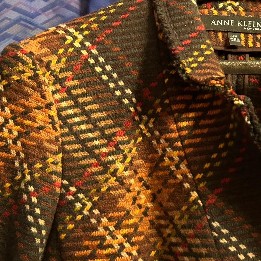 Anne Klein WOOL Blazer Sz 16W Relaxed Tailoring Gorgeous!